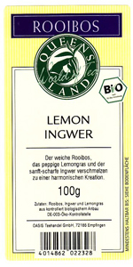 QUEENSLAND Rooibos LEMON INGWER  100 g