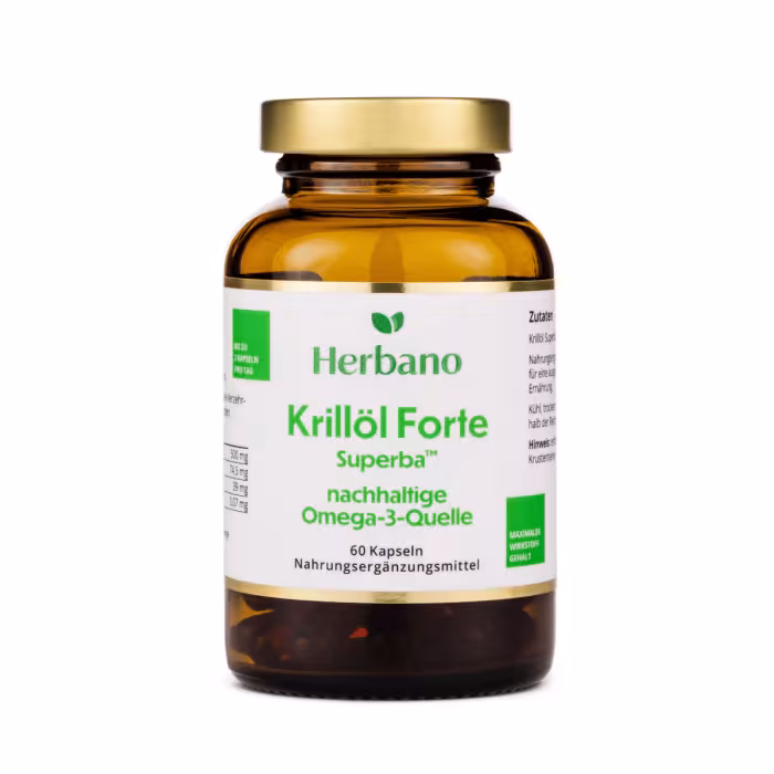 Herbano Krillöl Forte 60Kps. - Bild: Herbano