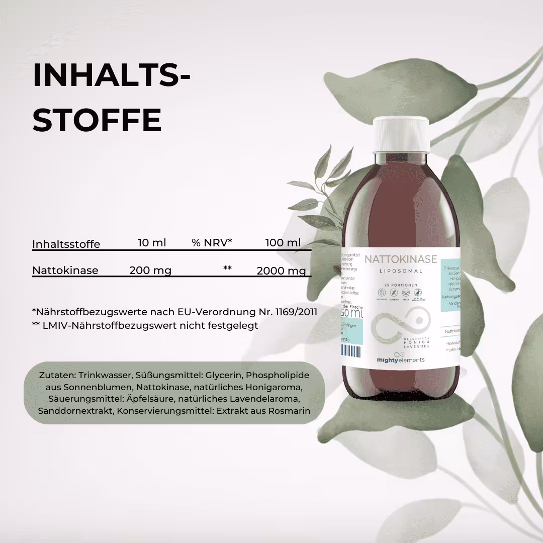 mighty elements Nattokinase Liposomal 250ml (MHD 10/26)