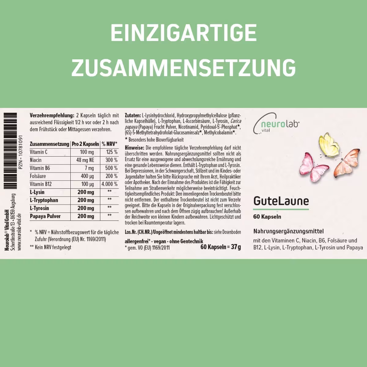 NeuroLab Vital Gute Laune 60Kps.