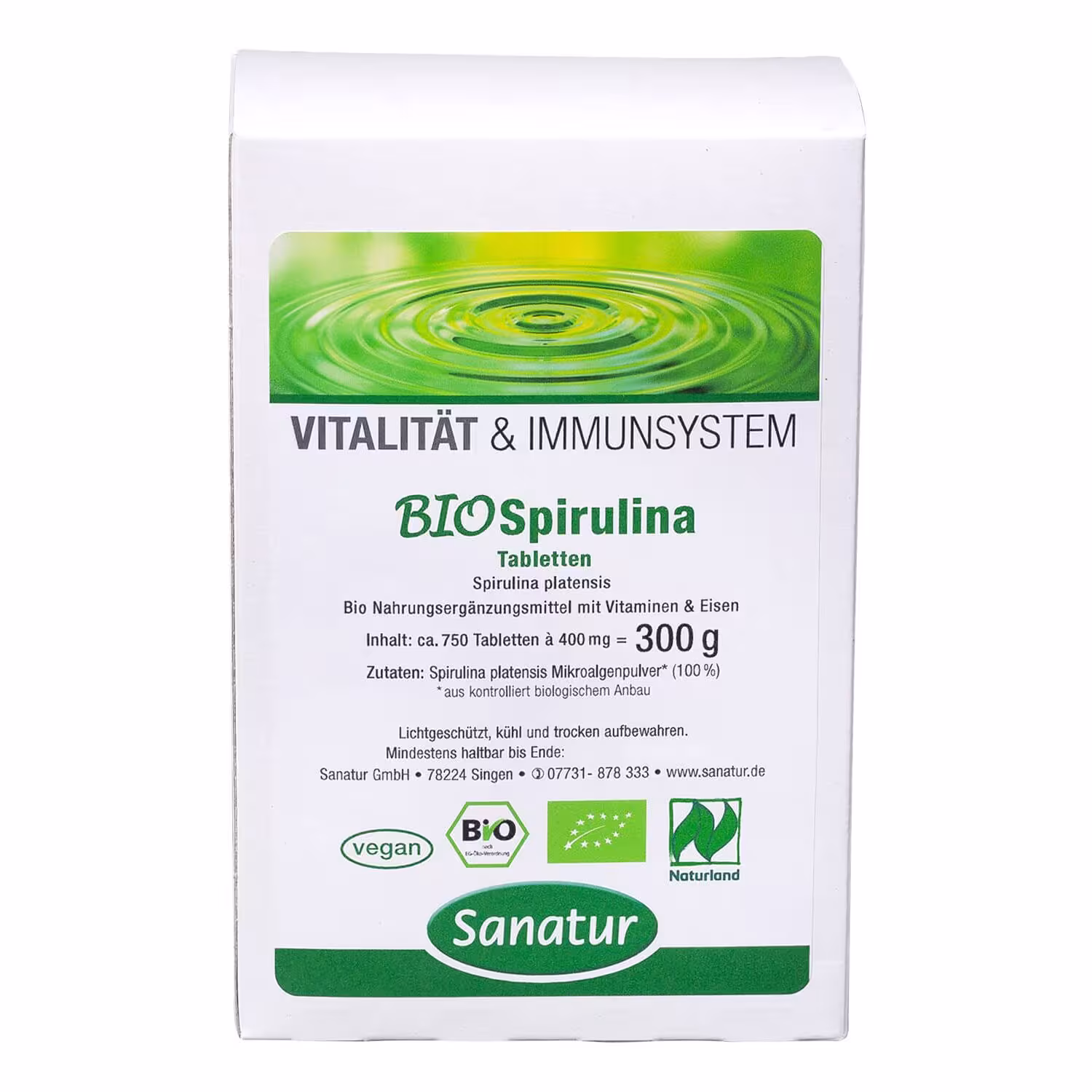 Sanatur Bio Spirulina Tabletten - Nachfüllpackung