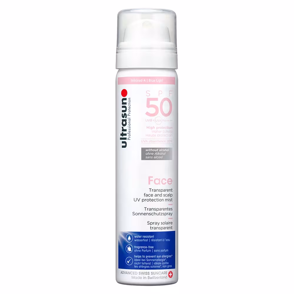 ULTRASUN Face & Scalp UV Prot. Mist SPF50 - Bild: ULTRASUN