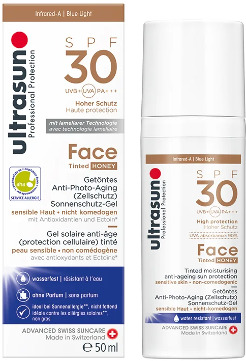 ULTRASUN Face Tinted Honey Anti-Aging Sun Protection SPF30 50ml